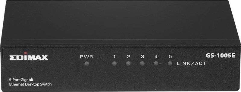 Edimax - GS-1005E - Netwerkschakelaar - Zwart - 5 Poorten - Gigabit