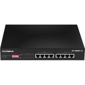 Switch Edimax GS-1008PL V2 Gigabit Ethernet Black