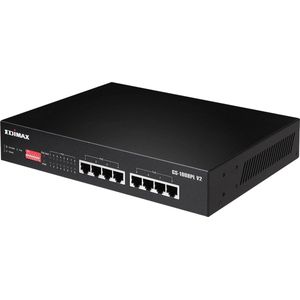 Edimax - GS-1008PL V2 - Gigabit Ethernet Switch - 8 Poorten - Zwart