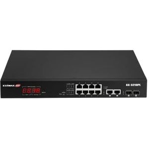 Hubs & Switches - GS-5210PL - PoE Switch - Zwart - 110W