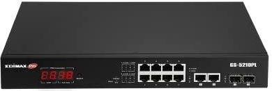 Hubs & Switches - GS-5210PL - PoE Switch - Zwart - 110W
