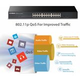 Edimax - GS-1026 V3 - Netwerkschakelaar - Zwart - 26 Poorten - Gigabit