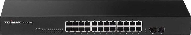 Edimax - GS-1026 V3 - Netwerkschakelaar - Zwart - 26 Poorten - Gigabit
