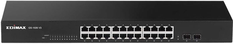 EDIMAX GS-1026 V3 Netwerk switch 24 + 2 poorten 10 / 100 / 1000 MBit/s