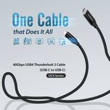EDIMAX - UC4 - Thunderbolt Kabel - 0.5 Meter - Type C - 40G