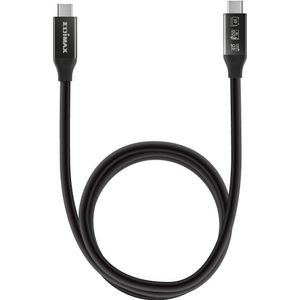 EDIMAX USB-kabel USB 4.0, Thunderbolt 3 USB-C stekker 0.50 m Zwart UC4-0050TB