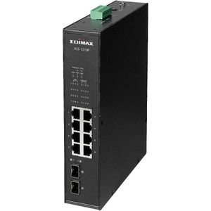 Edimax - IGS-1210P - Netwerkschakelaar - Zwart - 10 Poorten - Robuust
