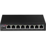 Edimax - GS-5008E - 8-poorts Gigabit Web Smart Switch - Vlan-ondersteuning - Storm Control