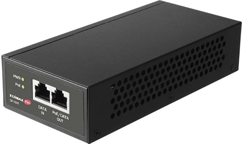edimax GP-103IT (802.3af (PoE), 802.3bt (PoE++), 802.3at (PoE+), 90 W), PoE-injector