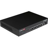 Edimax - GS-5210PLG - 10-Port Gigabit PoE+ Web Smart Switch - Zwart - 100 Watt