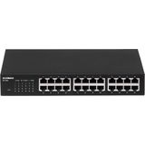Edimax - GS-1024 - Netwerk-Switch - Zwart - Gigabit Ethernet - 24-Poorts