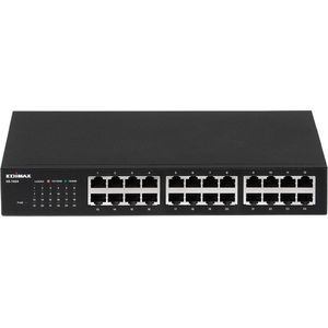 Edimax - GS-1024 - Netwerk-Switch - Zwart - Gigabit Ethernet - 24-Poorts