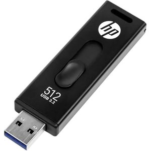 HP x911w USB SSD 3.2 Flash Drive 512GB, 410MB/s Read Speed, 300MB/s Write Speed, Push and Pull design