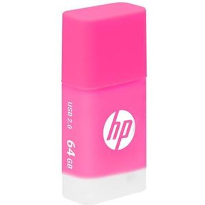 HP 64 GB v168 USB 2.0 flashdrive power pink