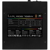 AeroCool Lux RGB 750W (750 W), PC-voedingseenheid, Zwart