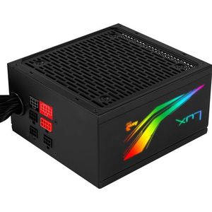 Aerocool - LUX RGB 650W Voeding - 80 Plus Bronze - Semi-modulair - Zwart