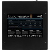 AeroCool LUX750, Pc- Voeding 750W 80Plus Brons 230V 88%