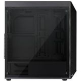 Aerocool - Shard - Micro ATX/ Mini ITX/ ATX Midtower Behuizing - Zwart - Staal - Gehard Glas - RGB LED