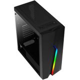 Aerocool - Bolt - PC-Behuizing - Zwart - RGB-LED - Acrylglas