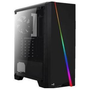 AeroCool - Cylon Pro - PC-behuizing - Zwart - Gehard Glas - RGB LED Verlichting