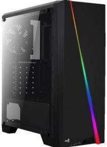 AeroCool - Cylon Pro - PC-behuizing - Zwart - Gehard Glas - RGB LED Verlichting