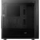 AeroCool - Poort - PC-behuizing - Zwart - Mid-tower met Zijpaneel van Gehard Glas