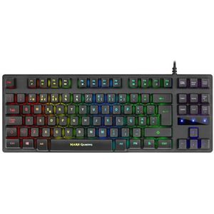 Mars Gaming MKTKLPT toetsenbord Gamen USB QWERTY Portugees Zwart