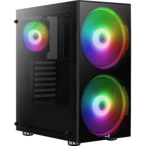 Aerocool - Phyton - Pc-behuizing - Spacegrijs - Acryl Voorpaneel - Gehard Glas