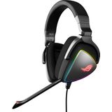 ASUS ROG Delta RGB Gaming Headset with Hi-Res ESS Quad-DAC, Circular RGB Lighting Effect and USB-C Connector for PCs, Consoles and Mobile Gaming, BLACK