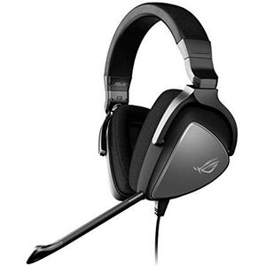 ASUS ROG Delta RGB Gaming Headset with Hi-Res ESS Quad-DAC, Circular RGB Lighting Effect and USB-C Connector for PCs, Consoles and Mobile Gaming, BLACK