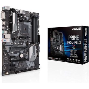 Asus Prime B450-Plus Moederbord Socket AMD AM4 Vormfactor ATX Moederbord Chipset AMD® B450