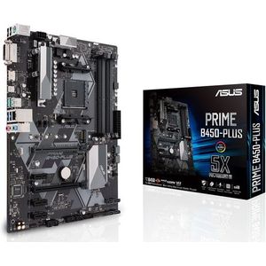 Asus Prime B450-Plus Moederbord Socket AMD AM4 Vormfactor ATX Moederbord Chipset AMD® B450