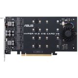 Asus HYPER M.2 X16 CARD V2 - Uitbreidingskaart PCIe 3.0 x16 - 4x M.2 PCIe