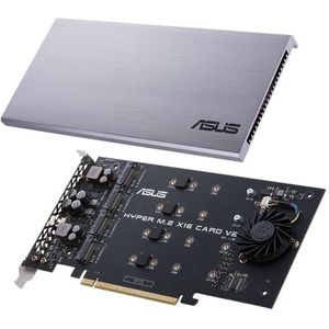 Asus HYPER M.2 X16 CARD V2 - Uitbreidingskaart PCIe 3.0 x16 - 4x M.2 PCIe