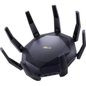 ASUS RT-AX89X Gaming kombinierbarer Router (Tethering als 4G und 5G Router-Ersatz, Ai Mesh WLAN System, WiFi 6 AX6000, 10G RJ45, 10G SFP+, 2.2 GHz QC CPU, AiProtection Pro, USB 3.1, WPA3)