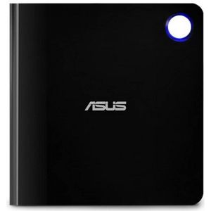 ASUS SBW-06D5H-U Draagbare Blu-Ray-brander met M-Disc-ondersteuning, USB 3.1 Gen.1 Type-C en Type-A voor Windows en Mac OS, zwart, zilver