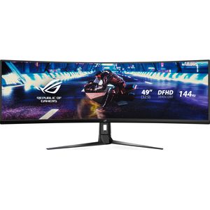 Asus XG49VQ Gaming monitor Energielabel G (A - G) 124.5 cm (49 inch) 3840 x 1080 Pixel 32:9 4 ms HDMI, DisplayPort, USB, Hoofdtelefoonaansluiting VA LED