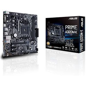 ASUS PRIME A320M-K/CSM - AMD AM4 A320 mATX professioneel moederbord (DDR4 3200MHz, M.2, HDMI, SATA, USB 3.0, Asus Control Center)