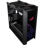 ASUS ROG Strix Helios RGB gaming behuizing ATX/EATX, bilaterale panelen van gehard glas, aluminium frame, grafische kaarthouder, houders voor radiatoren tot 420 mm en Aura Sync, zwart