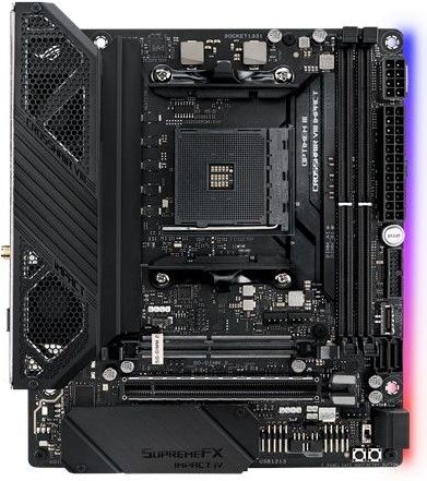 Asus ROG CROSSHAIR VIII IMPACT Moederbord Socket AMD AM4 Vormfactor Mini-DTX Moederbord chipset AMD® X570