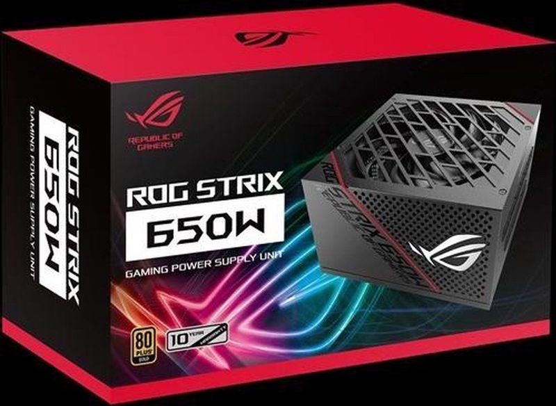 ASUS - ROG Strix - Voeding - Goud - 650 Watt - 0dB Koeling