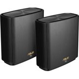 Asus Ai Mesh AX-WLAN System ZenWiFi XT8 Weiß kombinierbarer Router (Tethering als 4G und 5G Router-Ersatz, 2in1 Mesh Zugangspunkte-Set, 3x Gigabit LAN, 2.5G WAN, App Steuerung, Roaming, AiProtection)
