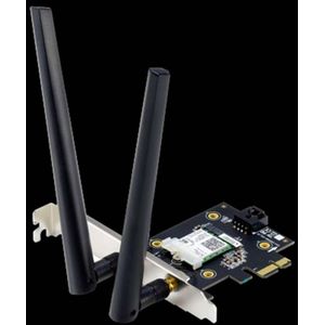 ASUS PCE-AX3000, Eingebaut, Kabellos, PCI Express, WLAN / Bluetooth, Wi-Fi 6 (802.11ax), 3000 Mbit/s