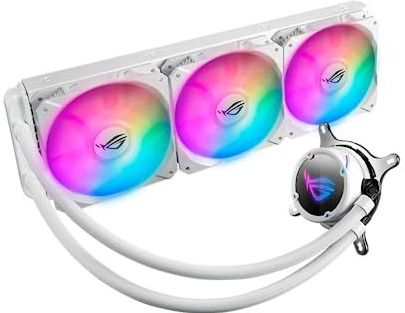Asus - Rog Strix LC 360 RGB White Edition all-in-one liquid CPU cooler with Aura Sync