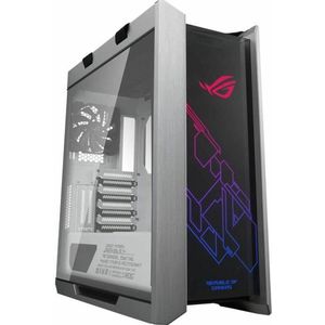 Asus ROG Strix Helios White Edition ATX Mid Tower Gaming Case, met drie panelen van gerookt gehard glas en geraffineerde geborstelde aluminium constructie, en Aura Sync-technologie