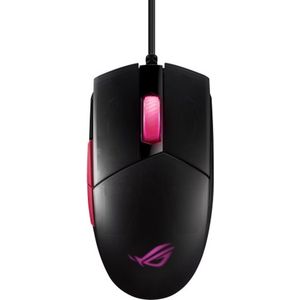 ASUS ROG Strix Impact II (Bedraad), Muis, Zwart, Roze