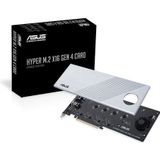 ASUS - Hyper M.2 x16 Gen 4 - Accessoire voor Moederborden - Zwart - PCIe 4.0