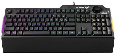 ASUS TUF Gaming K1 toetsenbord Gamen USB Engels, Spaans Zwart