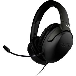 ROG Strix Go Wired Gaming Headset (AI Noise-Canceling Mic, Discord Certified Mic, 40 mm Drivers, Hi-Res Audio, USB-C, Lightweight, voor pc, Mac, Switch, PS4, PS5 en mobiele apparaten) - Zwart