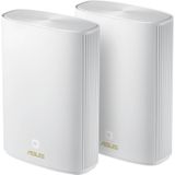 ASUS ZenWiFi AX Hybrid (XP4) AX1800 + Powerline 2er Set Weiß kombinierbarer Router (Tethering als 4G und 5G Router-Ersatz, AX1800 + AV1300 Whole-Home Mesh WiFi 6 System, Abdeckung von bis zu 510m²)